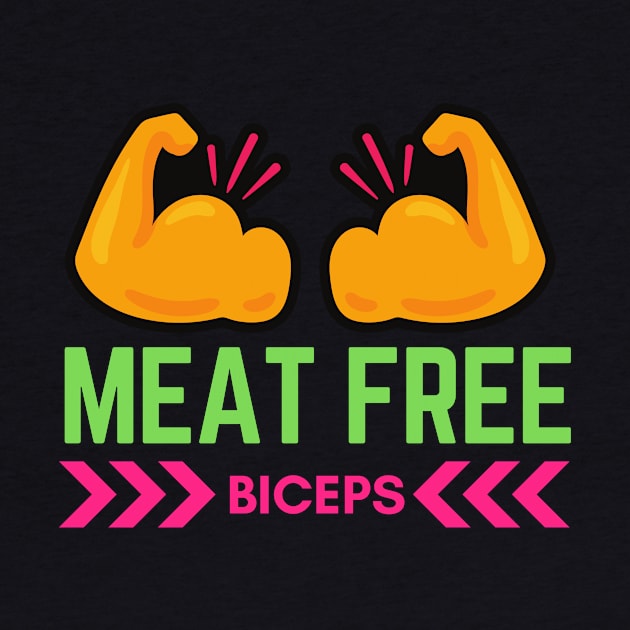 Meat free biceps vegan art by Veganstitute 